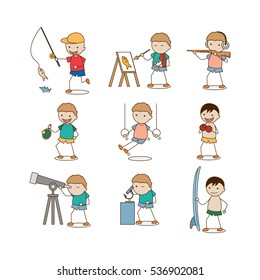 Kid hobby, Children playing, Kid doing their activities