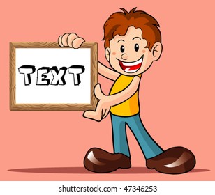 kid hold a board
