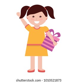 kid holding gift box icon image 