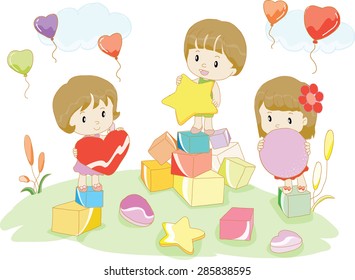 kid holding star