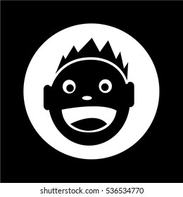 kid icon illustration design