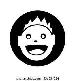 kid icon illustration design