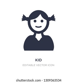 kid icon on white background. Simple element illustration from Education concept. kid icon symbol design.
