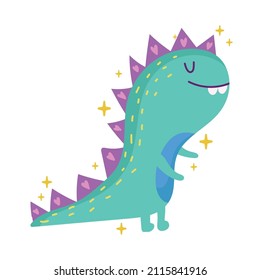 Kid Illustration dinosaur icon isolated