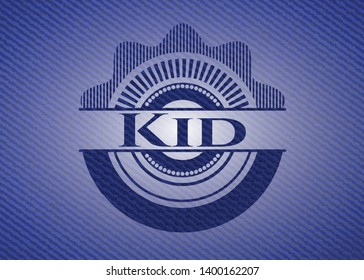 Kid jean background. Vector Illustration. Detailed.