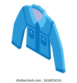 Kid jeans icon. Isometric of kid jeans vector icon for web design isolated on white background