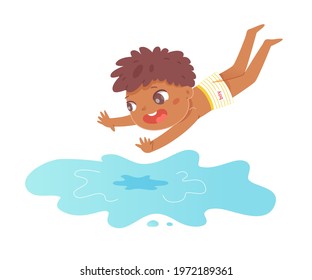 Jump In Pool Clipart