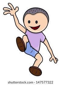 Kid Jumping Vector Illustrations Stock Vector (Royalty Free) 147577322 ...