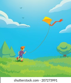 Kid With Kite