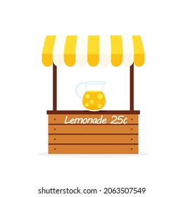 Kid Lemonade stand icon. Clipart image isolated on white background