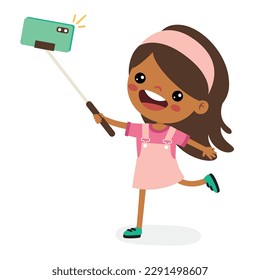 Niño Haciendo Selfie Con Teléfono