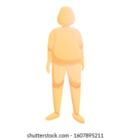 Kid mannequin icon. Cartoon of kid mannequin vector icon for web design isolated on white background
