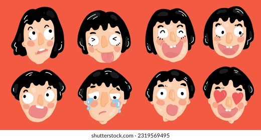 el chico muchas expresiones de humor