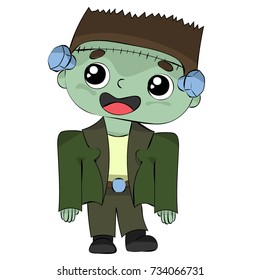 Kid in monster costume