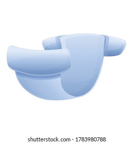 Kid nappy icon. Cartoon of kid nappy vector icon for web design isolated on white background