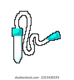 kid nasal aspirator game pixel art retro vector. bit kid nasal aspirator. old vintage illustration