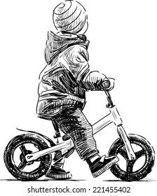 kid on the bike