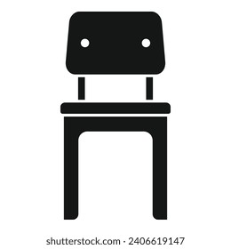 Kid outdoor chair icon simple vector. Park plan furniture. Home exterior