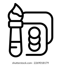 Kid pencil icon outline vector. Preschool learn. Early learning