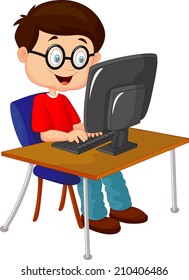 Kid Personal Computer Stock Vector (Royalty Free) 210406486 | Shutterstock