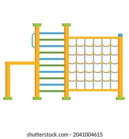 Kid playground icons. Isometric set of kid playground vector icons for web design isolated on white background