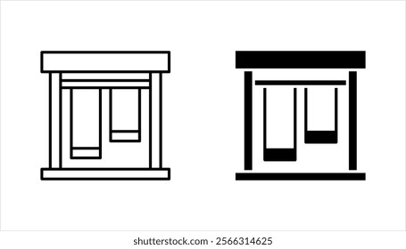 Kid playground icons set. Kindergarten outdoor recreation area icons set. vector illustration on white background