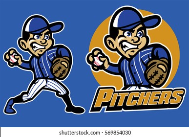 Kid Playing Baseball As A Pitcher