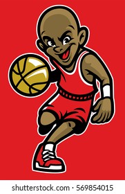 kid playing basketball