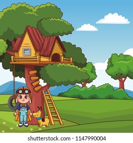 Kid playing at park