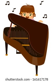 Kid Playing Piano