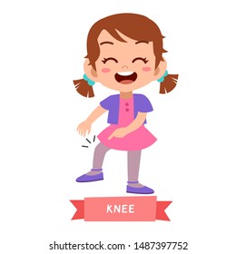 kid pointing body part vector