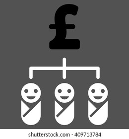 Kid Pound Budget vector icon.