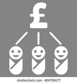 Kid Pound Expenses vector icon. 