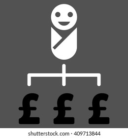 Kid Pound Expenses vector icon. 