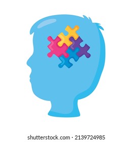 kid profile with puzzle icon