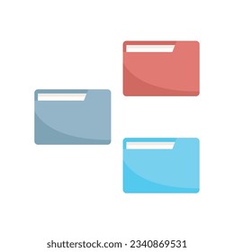 Kid programming scheme icon flat vector. School technology. Robot program isolated