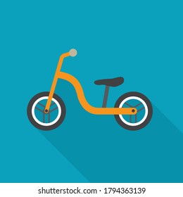 Kid Push Bike Icon- Vector Illustration