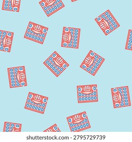 kid school building vector seamless pattern kid school building sign illustration