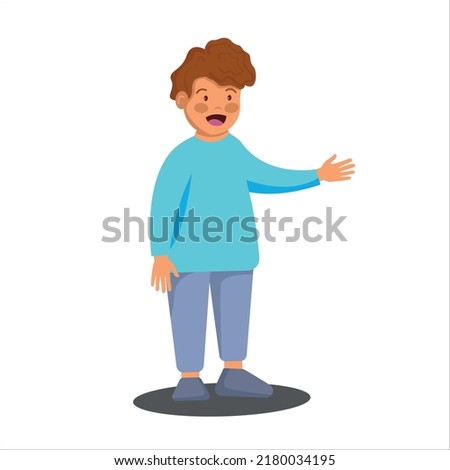 kid shake hand boy toddler similing