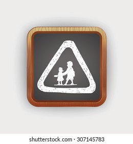 kid sign doodle