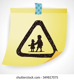 kid sign doodle