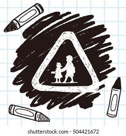 kid sign doodle