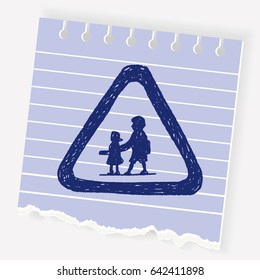 kid sign doodle