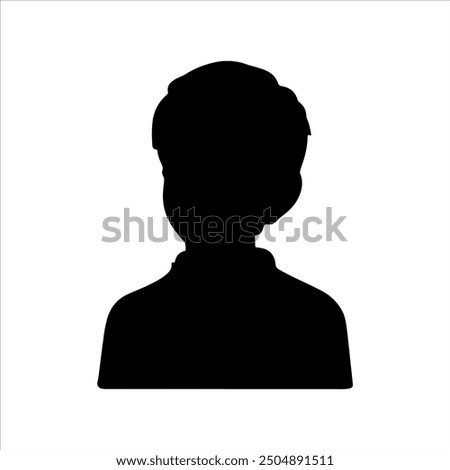 Kid silhouette vector illustration design on white background.