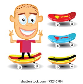 kid and skateboards