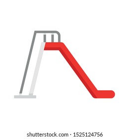Kid slide icon. Flat illustration of kid slide vector icon for web design