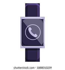 Kid smart watch call icon. Cartoon of kid smart watch call vector icon for web design isolated on white background