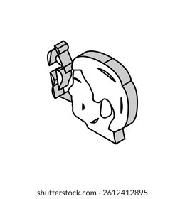 kid smoking cigarette isometric icon vector. kid smoking cigarette sign. isolated symbol illustration