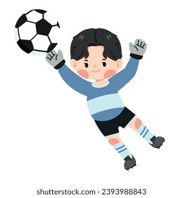 Kid Soccer football goalie keeper