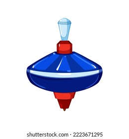 kid spinning top toy cartoon. kid spinning top toy sign. isolated symbol vector illustration